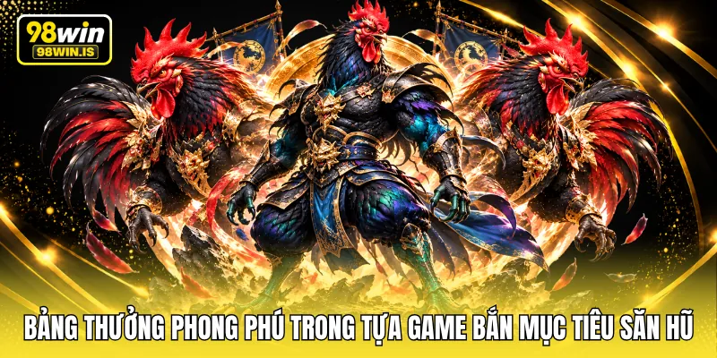 bang thuong phong phu trong tua game ban muc tieu san hu Bảng thưởng phong phú trong tựa game bắn mục tiêu săn hũ